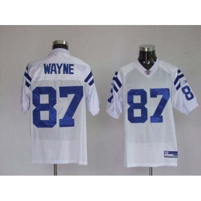 Colts #87 Reggie Wayne White Stitched NFL Jersey