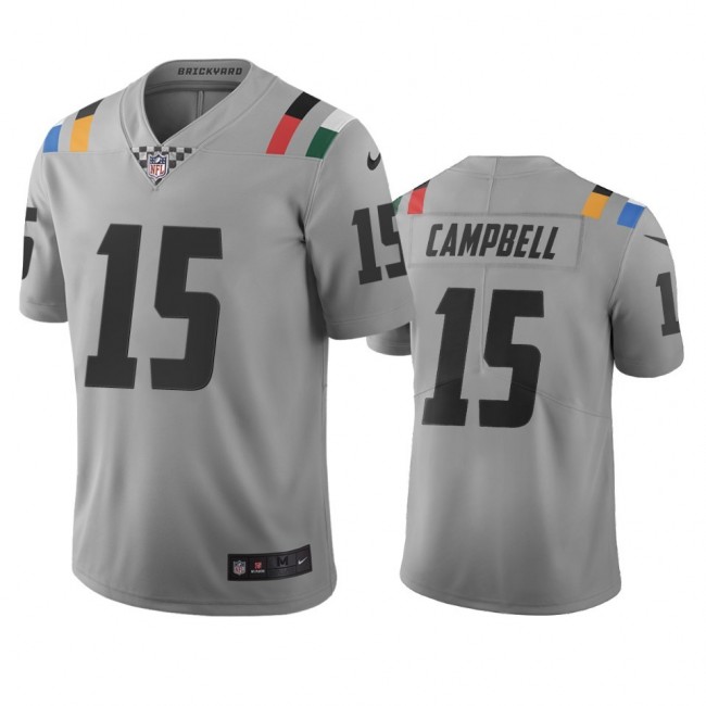 Indianapolis Colts #15 Parris Campbell Gray Vapor Limited City Edition NFL Jersey