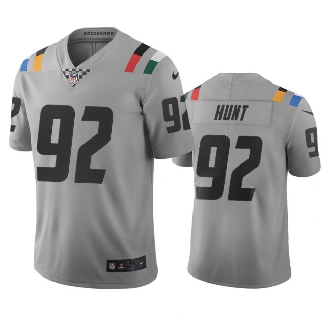 Indianapolis Colts #92 Margus Hunt Gray Vapor Limited City Edition NFL Jersey