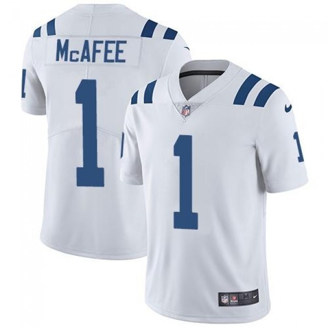 Indianapolis Colts #1 Pat McAfee White Youth Stitched NFL Vapor Untouchable Limited Jersey
