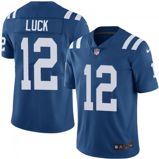 Nike Colts #12 Andrew Luck Royal Blue Team Color Men's Stitched NFL Vapor Untouchable Limited Jersey