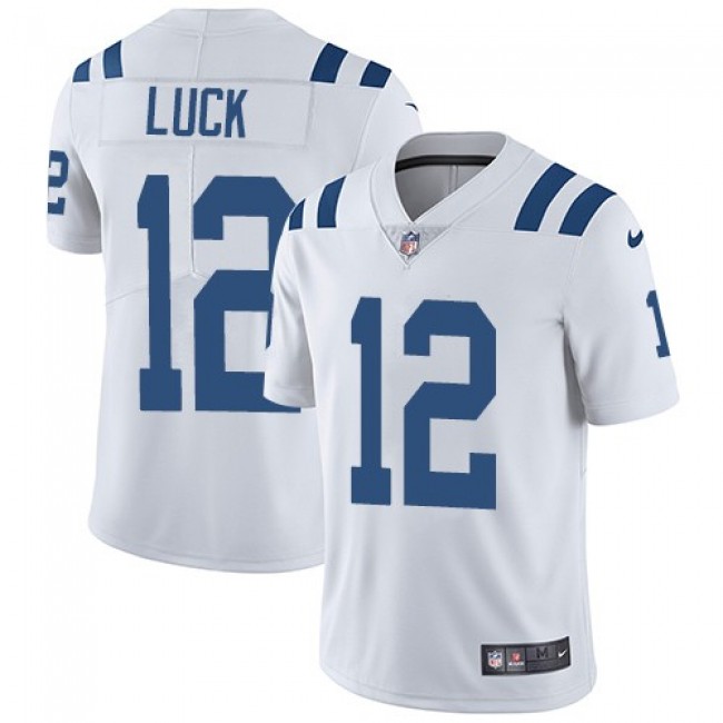 Nike Colts #12 Andrew Luck White Men's Stitched NFL Vapor Untouchable Limited Jersey