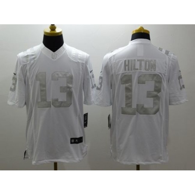 Nike Colts #13 T.Y. Hilton White Men's Stitched NFL Limited Platinum Jersey