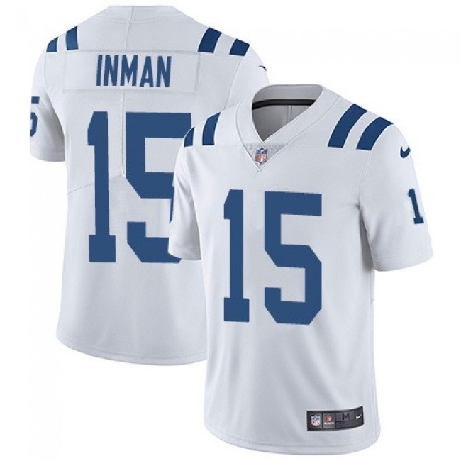 Nike Colts #15 Dontrelle Inman White Men's Stitched NFL Vapor Untouchable Limited Jersey