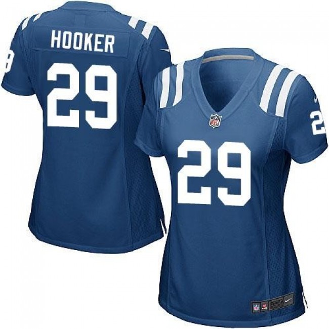 Women's Colts #29 Malik Hooker Royal Blue Team Color Stitched NFL Elite Jersey