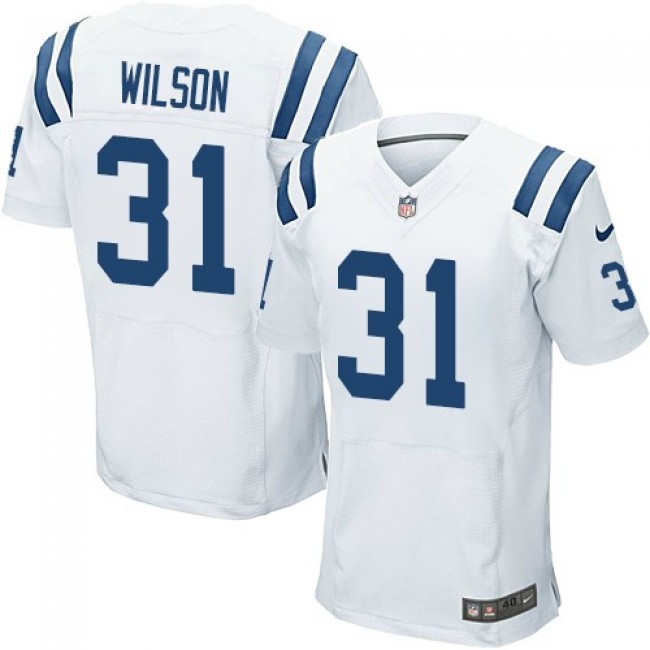 Nike Colts #31 Quincy Wilson White Men's Stitched NFL Elite Jersey