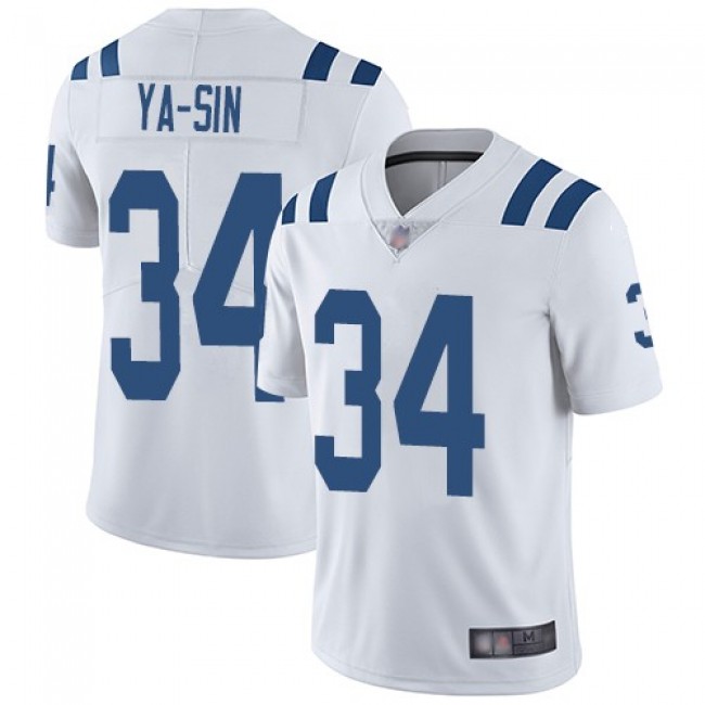 Nike Colts #34 Rock Ya-Sin White Men's Stitched NFL Vapor Untouchable Limited Jersey