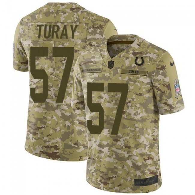 Nike Colts #57 Kemoko Turay Camo Men's Stitched NFL Limited 2018 Salute To Service Jersey