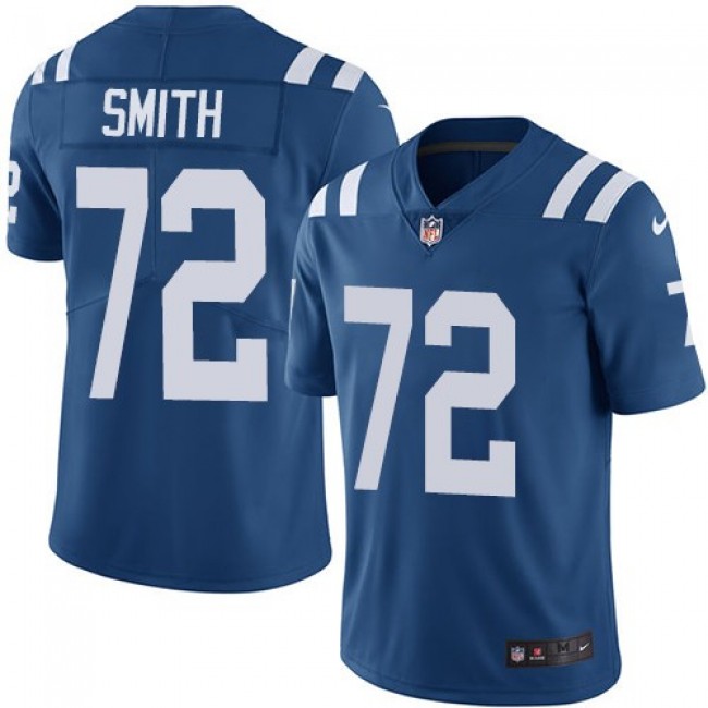 Nike Colts #72 Braden Smith Royal Blue Team Color Men's Stitched NFL Vapor Untouchable Limited Jersey