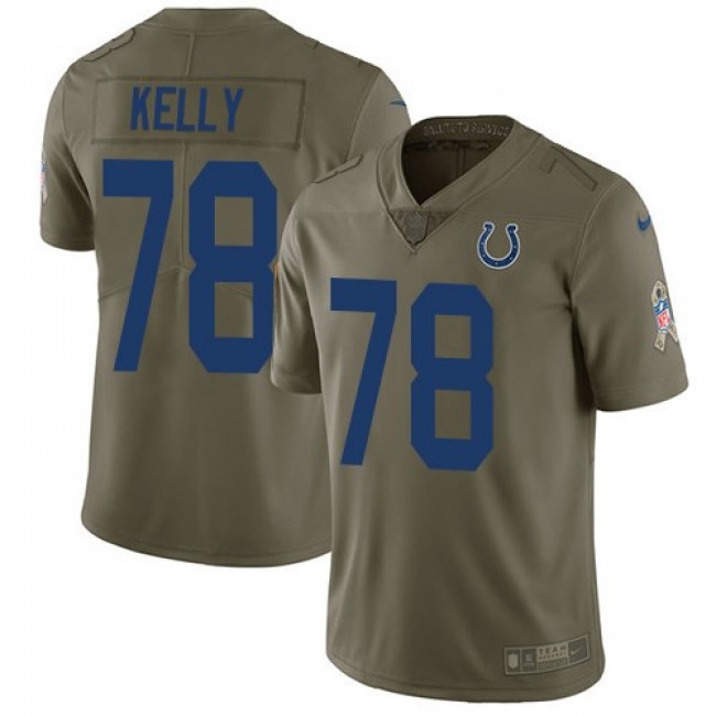 Indianapolis Colts #78 Ryan Kelly Olive Youth Stitched NFL Limited 2017 Salute to Service Jersey