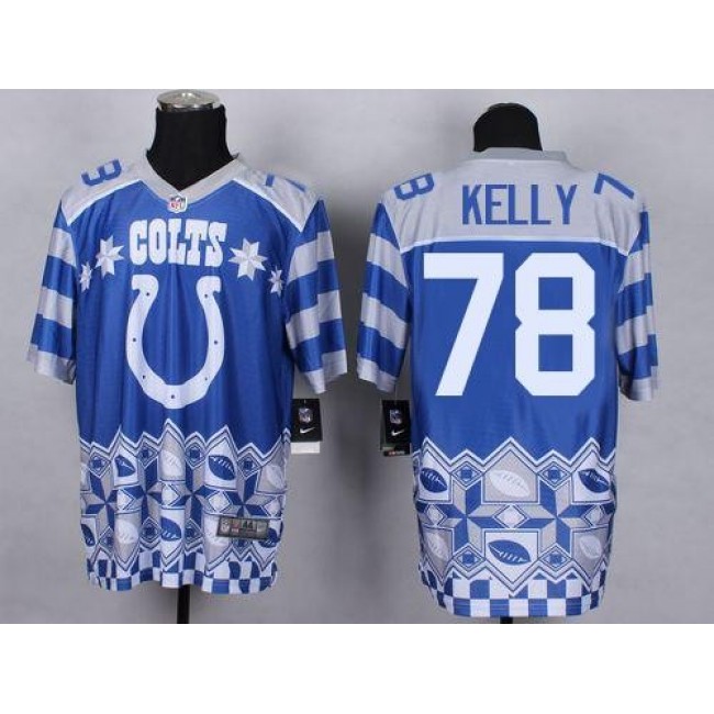 Nike Colts #78 Ryan Kelly Royal Blue Men's Stitched NFL Elite Noble Fashion Jersey