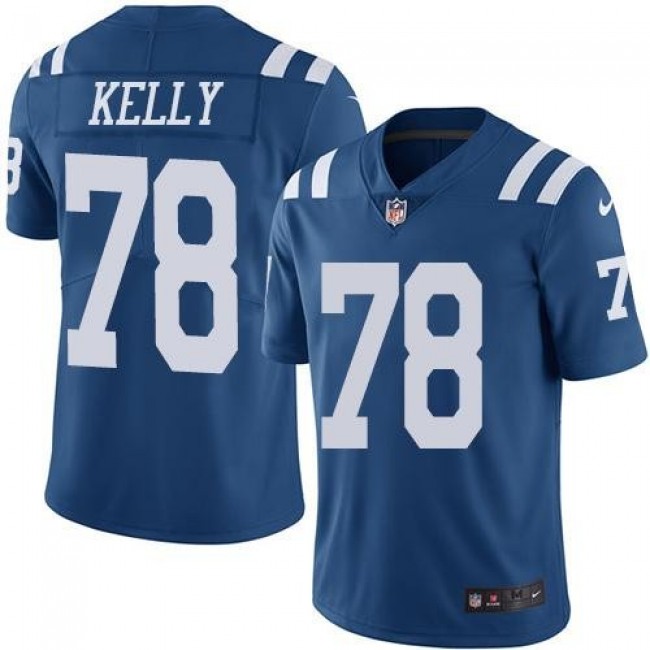 Nike Colts #78 Ryan Kelly Royal Blue Men's Stitched NFL Limited Rush Jersey