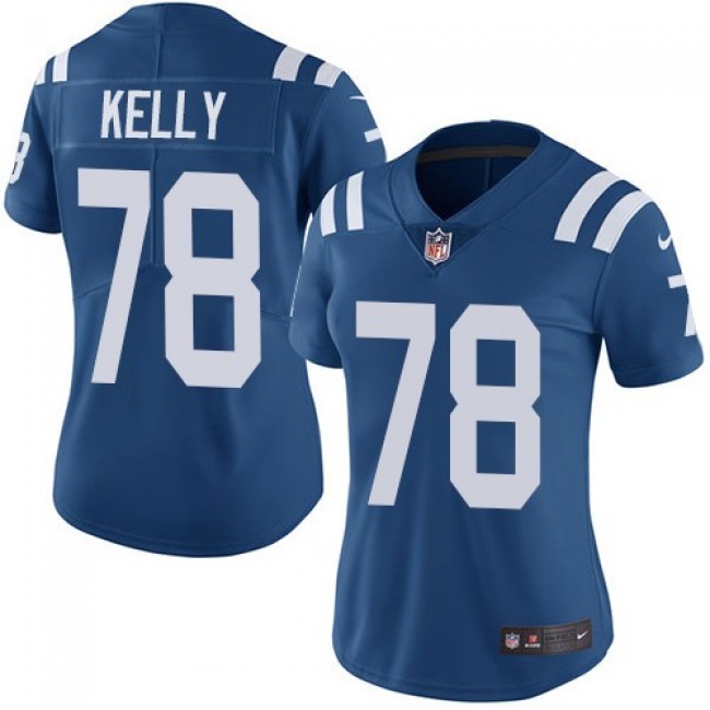 Women's Colts #78 Ryan Kelly Royal Blue Team Color Stitched NFL Vapor Untouchable Limited Jersey