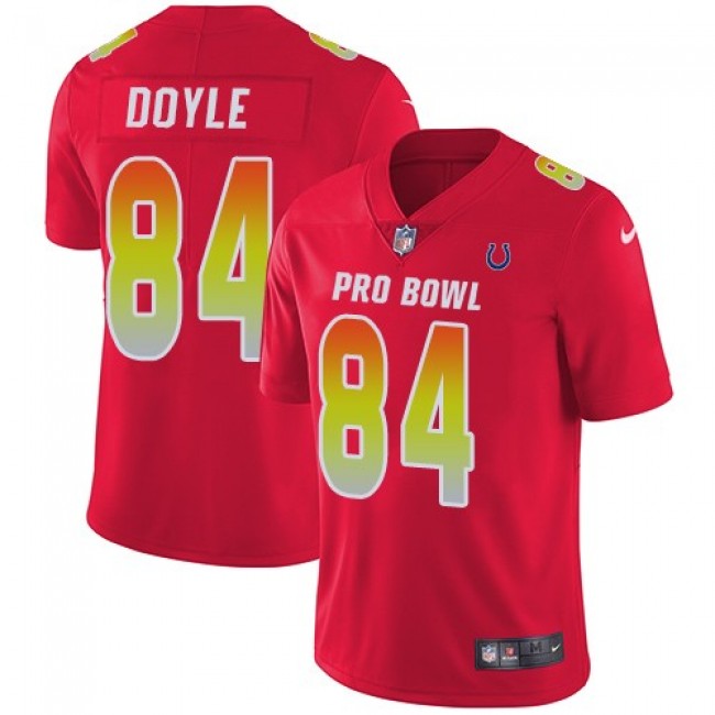 Indianapolis Colts #84 Jack Doyle Red Youth Stitched NFL Limited AFC 2018 Pro Bowl Jersey