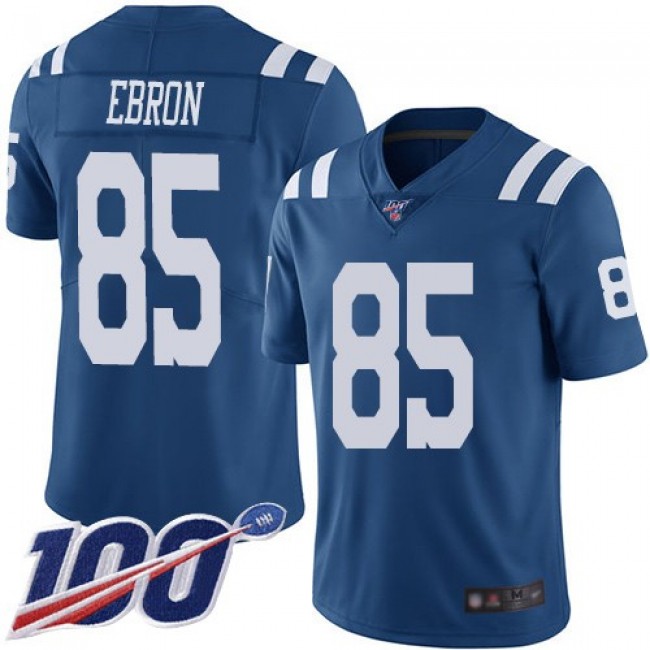 Nike Colts #85 Eric Ebron Royal Blue Men's Stitched NFL Limited Rush 100th Season Jersey