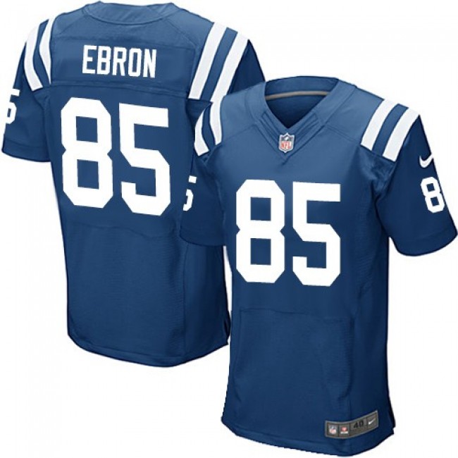 Nike Colts #85 Eric Ebron Royal Blue Team Color Men's Stitched NFL Elite Jersey