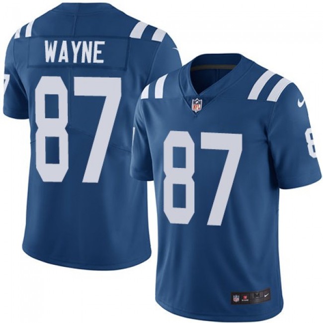 Nike Colts #87 Reggie Wayne Royal Blue Team Color Men's Stitched NFL Vapor Untouchable Limited Jersey