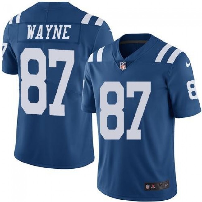 Indianapolis Colts #87 Reggie Wayne Royal Blue Youth Stitched NFL Limited Rush Jersey