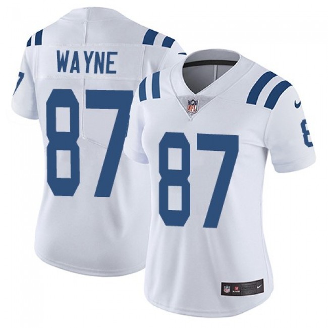 Women's Colts #87 Reggie Wayne White Stitched NFL Vapor Untouchable Limited Jersey
