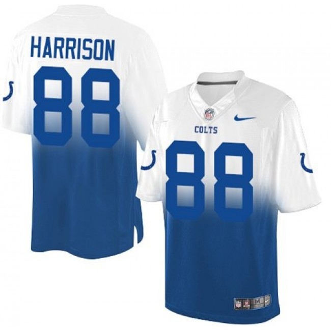 Nike Colts #88 Marvin Harrison Royal Blue/White Men's Stitched NFL Elite Fadeaway Fashion Jersey