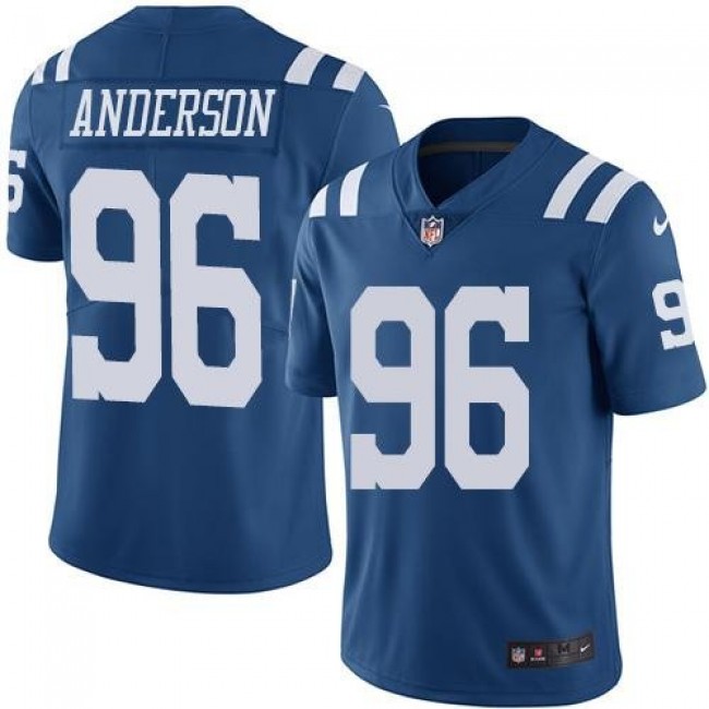 Indianapolis Colts #96 Henry Anderson Royal Blue Youth Stitched NFL Limited Rush Jersey