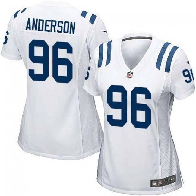 Women's Colts #96 Henry Anderson White Stitched NFL Elite Jersey