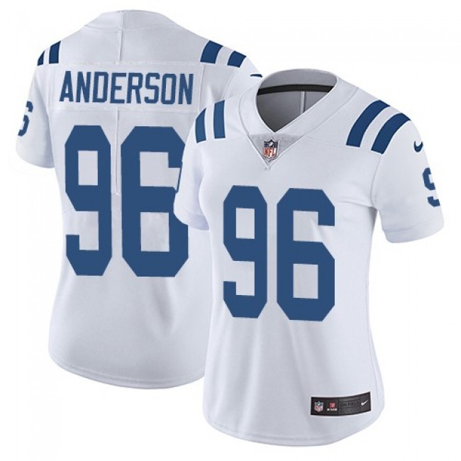 Women's Colts #96 Henry Anderson White Stitched NFL Vapor Untouchable Limited Jersey