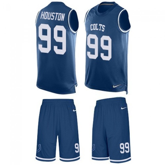 Nike Colts #99 Justin Houston Royal Blue Team Color Men's Stitched NFL Limited Tank Top Suit Jersey