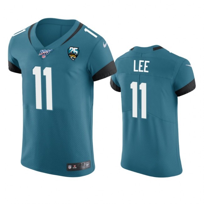 Jacksonville Jaguars #11 Marqise Lee Teal 25th Season Vapor Elite Stitched NFL Jersey