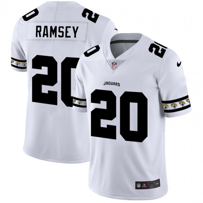 Jacksonville Jaguars #20 Jalen Ramsey Nike White Team Logo Vapor Limited NFL Jersey
