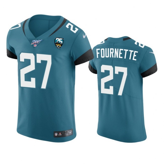 Jacksonville Jaguars #27 Leonard Fournette Teal 25th Season Vapor Elite Stitched NFL Jersey