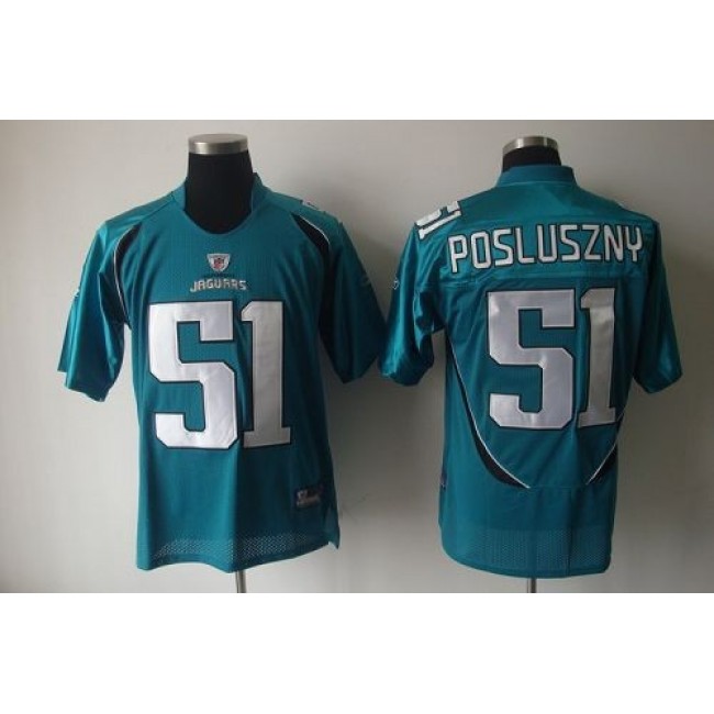 Jaguars #51 Paul Posluszny Green Stitched NFL Jersey