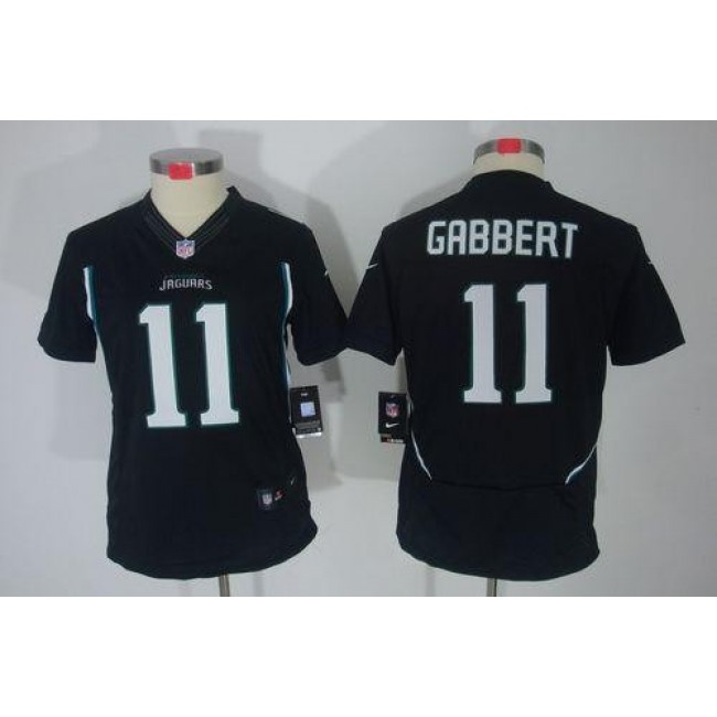 Women's Jaguars #11 Blaine Gabbert Black Alternate Stitched NFL Limited Jersey