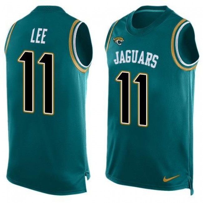 Nike Jaguars #11 Marqise Lee Teal Green Alternate Men's Stitched NFL Limited Tank Top Jersey