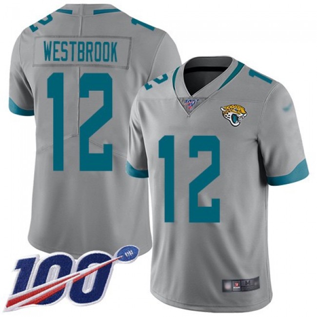 Nike Jaguars #12 Dede Westbrook Silver Men's Stitched NFL Limited Inverted Legend 100th Season Jersey