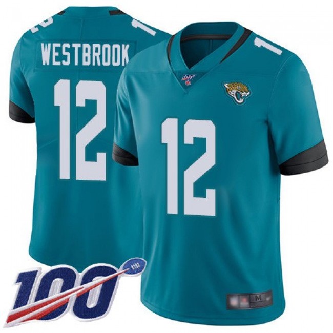 Nike Jaguars #12 Dede Westbrook Teal Green Alternate Men's Stitched NFL 100th Season Vapor Limited Jersey
