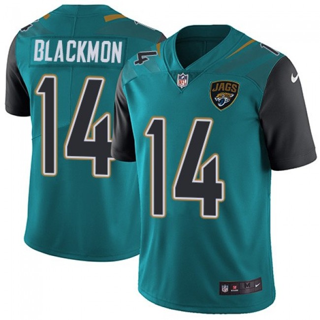 Jacksonville Jaguars #14 Justin Blackmon Teal Green Team Color Youth Stitched NFL Vapor Untouchable Limited Jersey