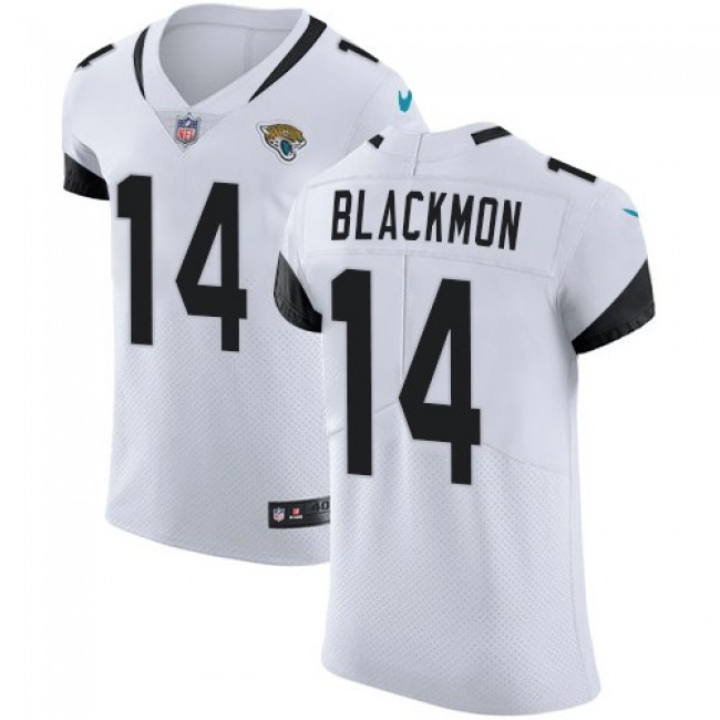 Nike Jaguars #14 Justin Blackmon White Men's Stitched NFL Vapor Untouchable Elite Jersey
