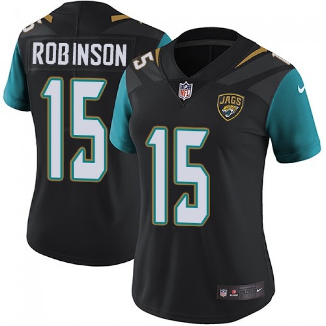 Women's Jaguars #15 Allen Robinson Black Alternate Stitched NFL Vapor Untouchable Limited Jersey