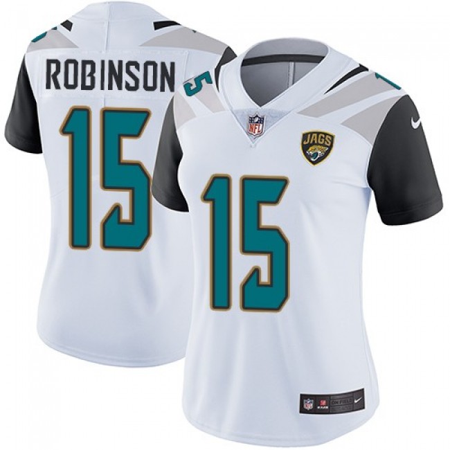 شي لن Women's Jaguars #15 Allen Robinson White Stitched NFL Vapor Untouchable  Limited Jersey شي لن