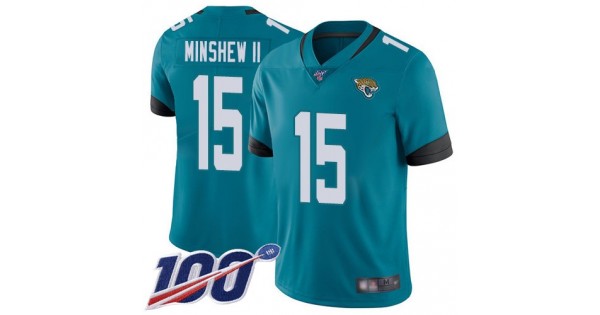 كادينزا ٢٠١٥ NFL Jersey number 6-Nike Jaguars #15 Gardner Minshew II Teal Green ... كادينزا ٢٠١٥