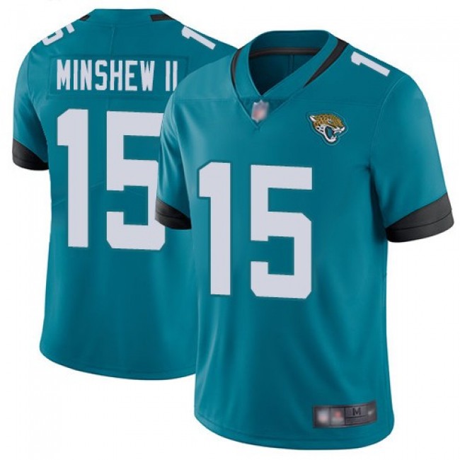 Nike Jaguars #15 Gardner Minshew II Teal Green Alternate Men's Stitched NFL Vapor Untouchable Limited Jersey