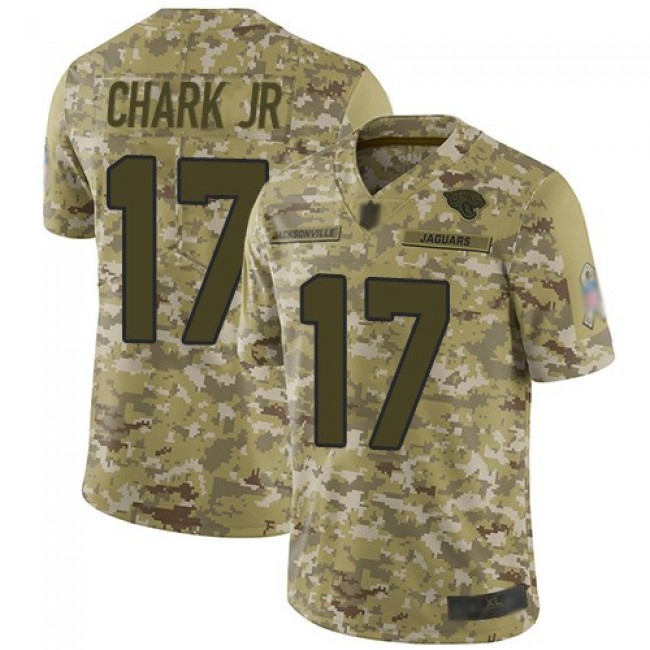 Nike Jaguars #17 DJ Chark Jr Camo Men's Stitched NFL Limited 2018 Salute To Service Jersey