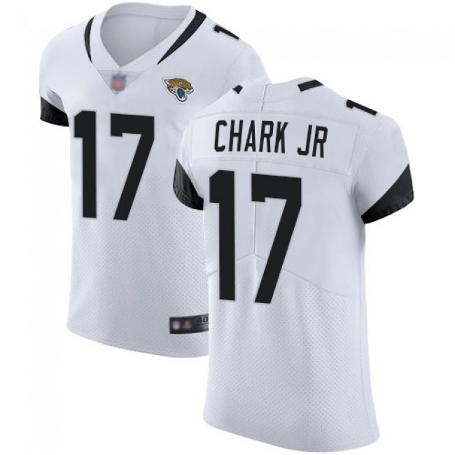 Nike Jaguars #17 DJ Chark Jr White Men's Stitched NFL Vapor Untouchable Elite Jersey