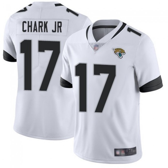 Nike Jaguars #17 DJ Chark Jr White Men's Stitched NFL Vapor Untouchable Limited Jersey