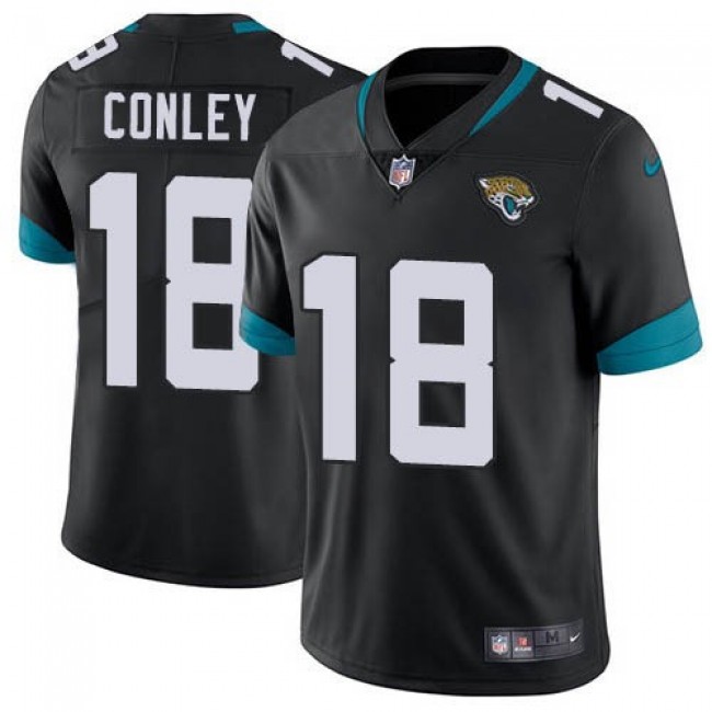 Nike Jaguars #18 Chris Conley Black Team Color Men's Stitched NFL Vapor Untouchable Limited Jersey