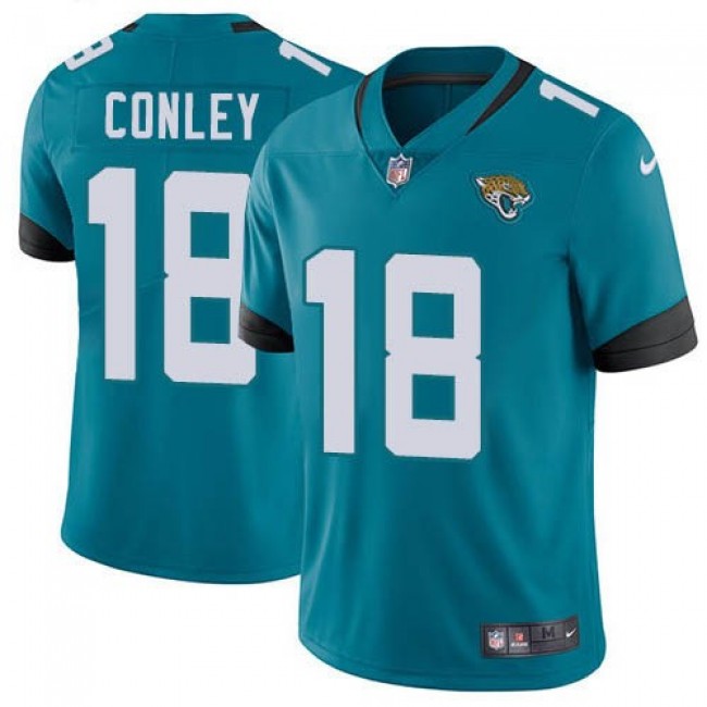 Nike Jaguars #18 Chris Conley Teal Green Alternate Men's Stitched NFL Vapor Untouchable Limited Jersey