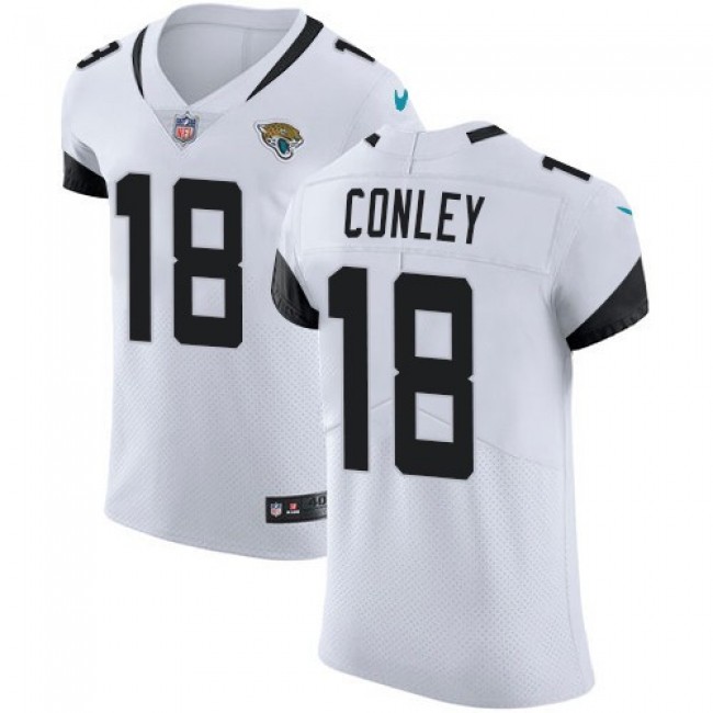 Nike Jaguars #18 Chris Conley White Men's Stitched NFL Vapor Untouchable Elite Jersey