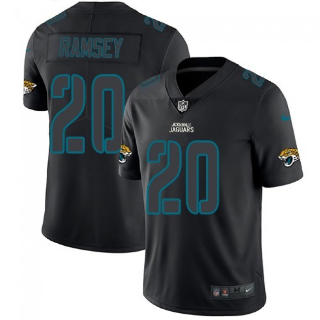 Nike Jaguars #20 Jalen Ramsey Black Men's Stitched NFL Limited Rush Impact Jersey