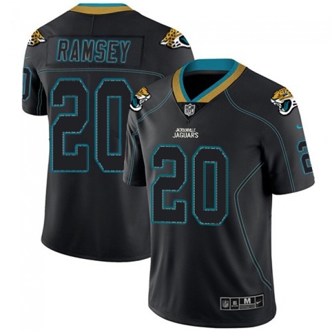 Nike Jaguars #20 Jalen Ramsey Lights Out Black Men's Stitched NFL Limited Rush Jersey